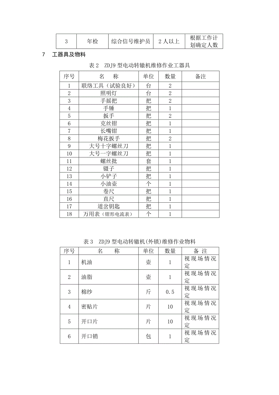 ZDJ9转辙机维修作业指导书(DOC)_第3页