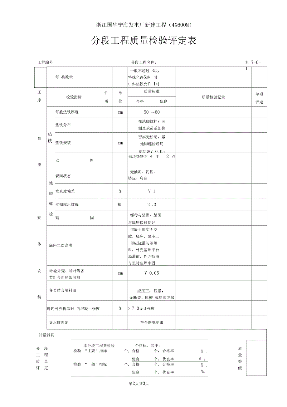 机7-6-1基础准备及泵座、泵体安装_第2页