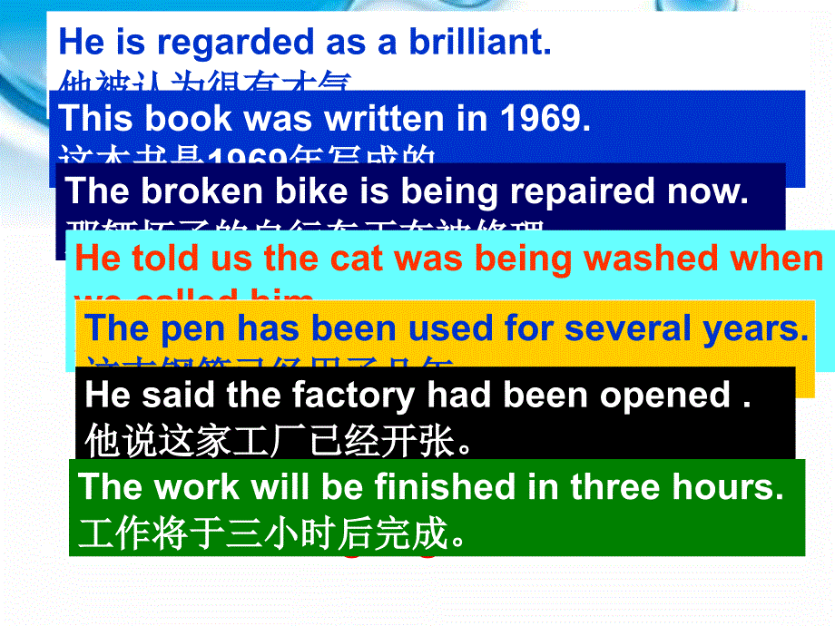 高三被动语态复习课件_第2页