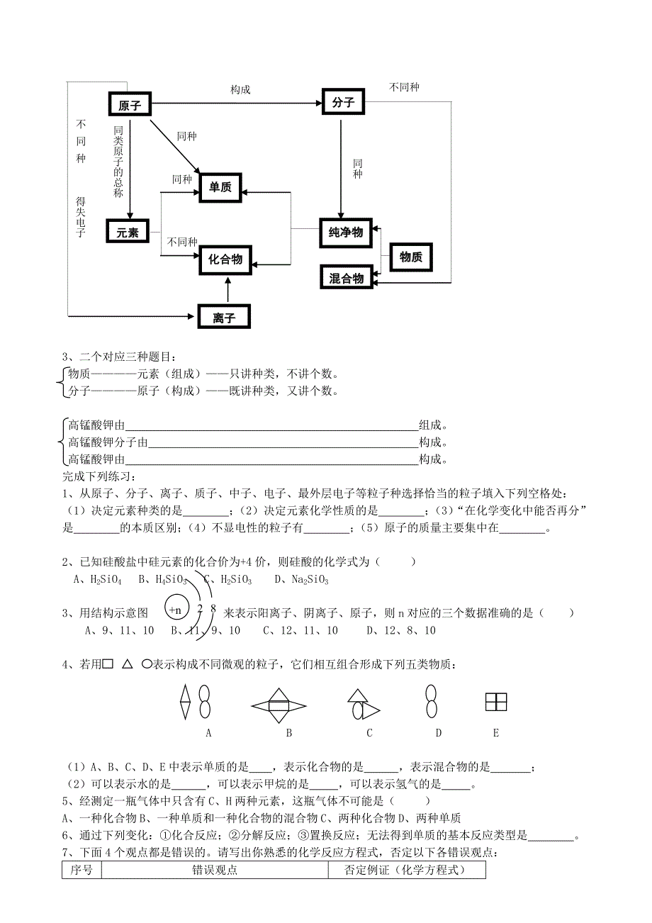 初三上学期总复习题（教育精品）_第3页