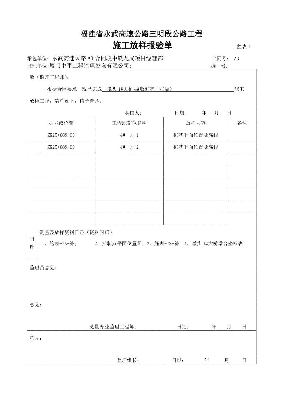 福建省永武高速公路三明段公路工程分部_第5页