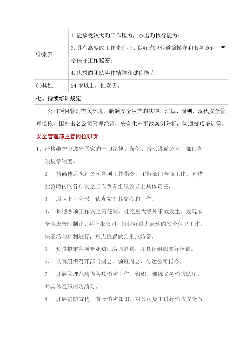 专项项目部安全主任岗位基本职责_第4页