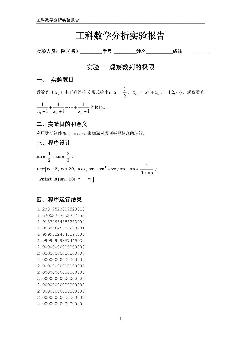 工科数学分析实验报告.doc_第1页