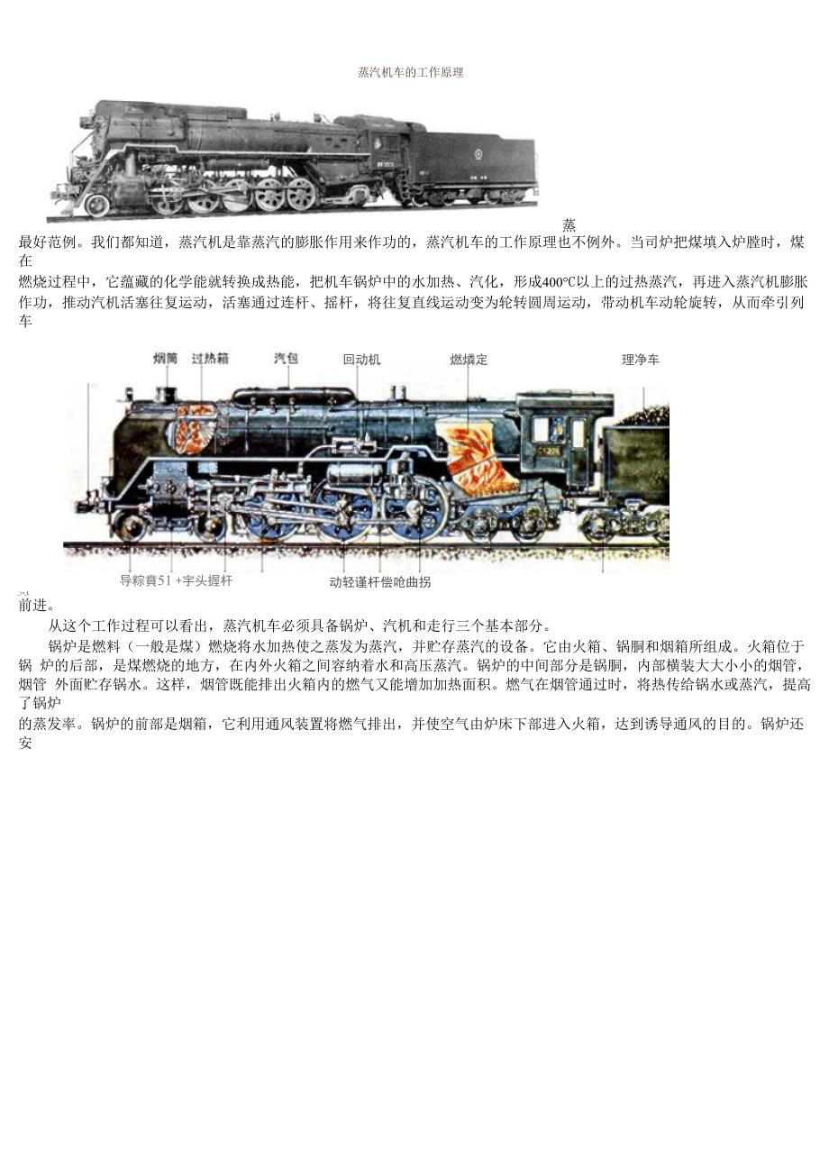蒸汽机车的工作原理_第1页