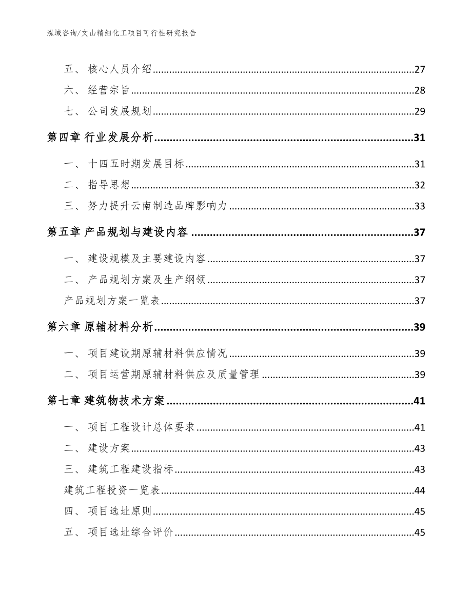 文山精细化工项目可行性研究报告_参考范文_第4页