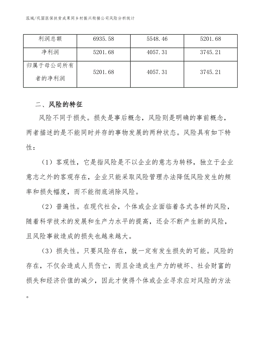 巩固医保扶贫成果同乡村振兴衔接公司风险分析统计_第4页