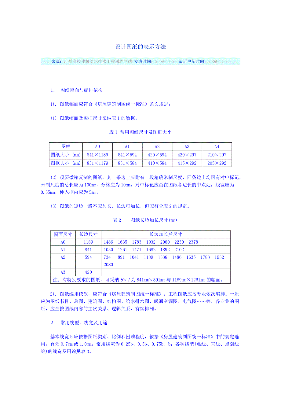 设计图纸线宽要求概览_第1页