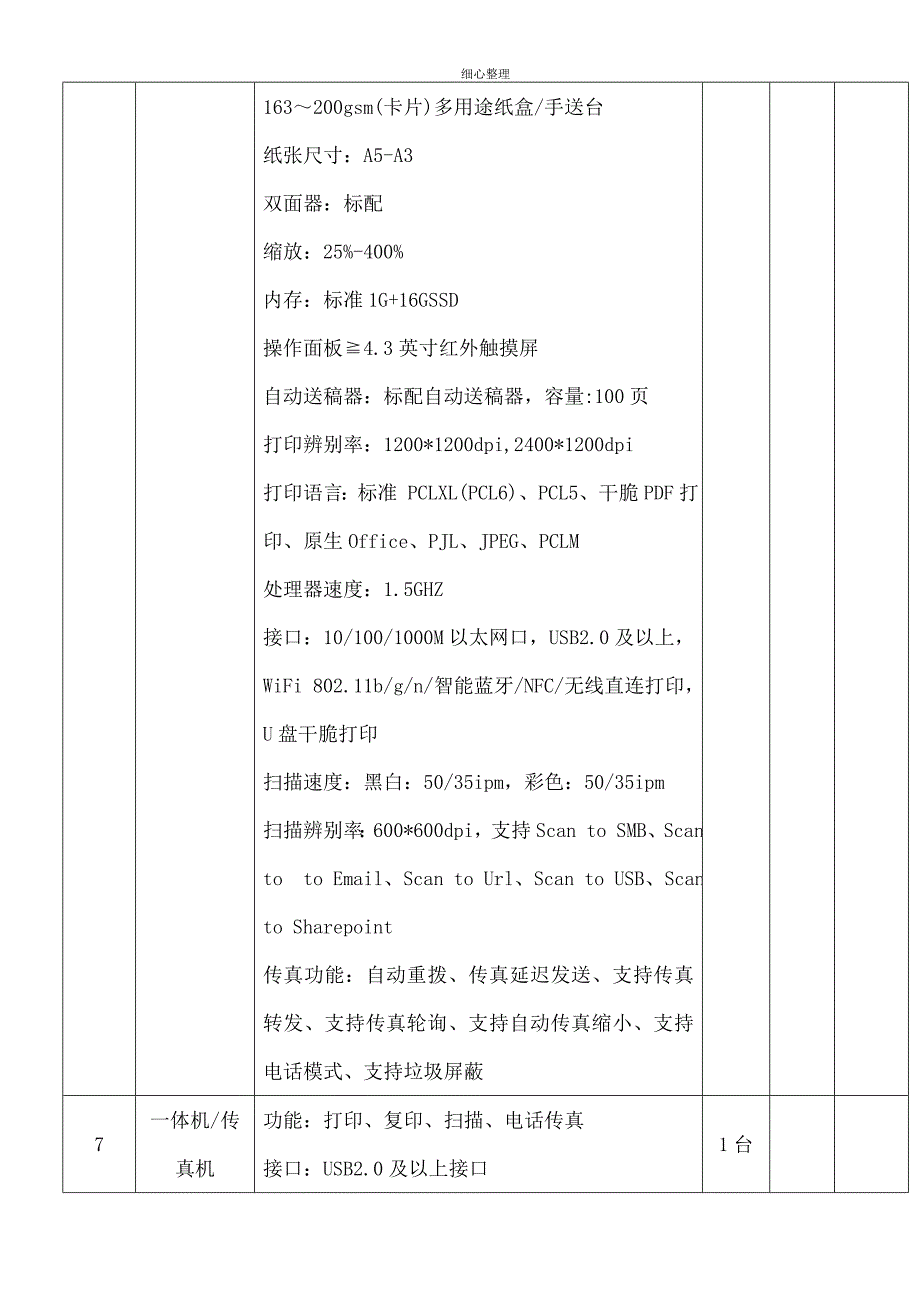 互联网政务服务办公环境设施设备办公设备技术参数_第4页