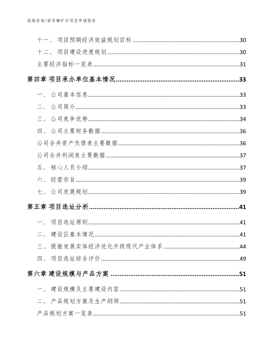 南京磷矿石项目申请报告_第3页