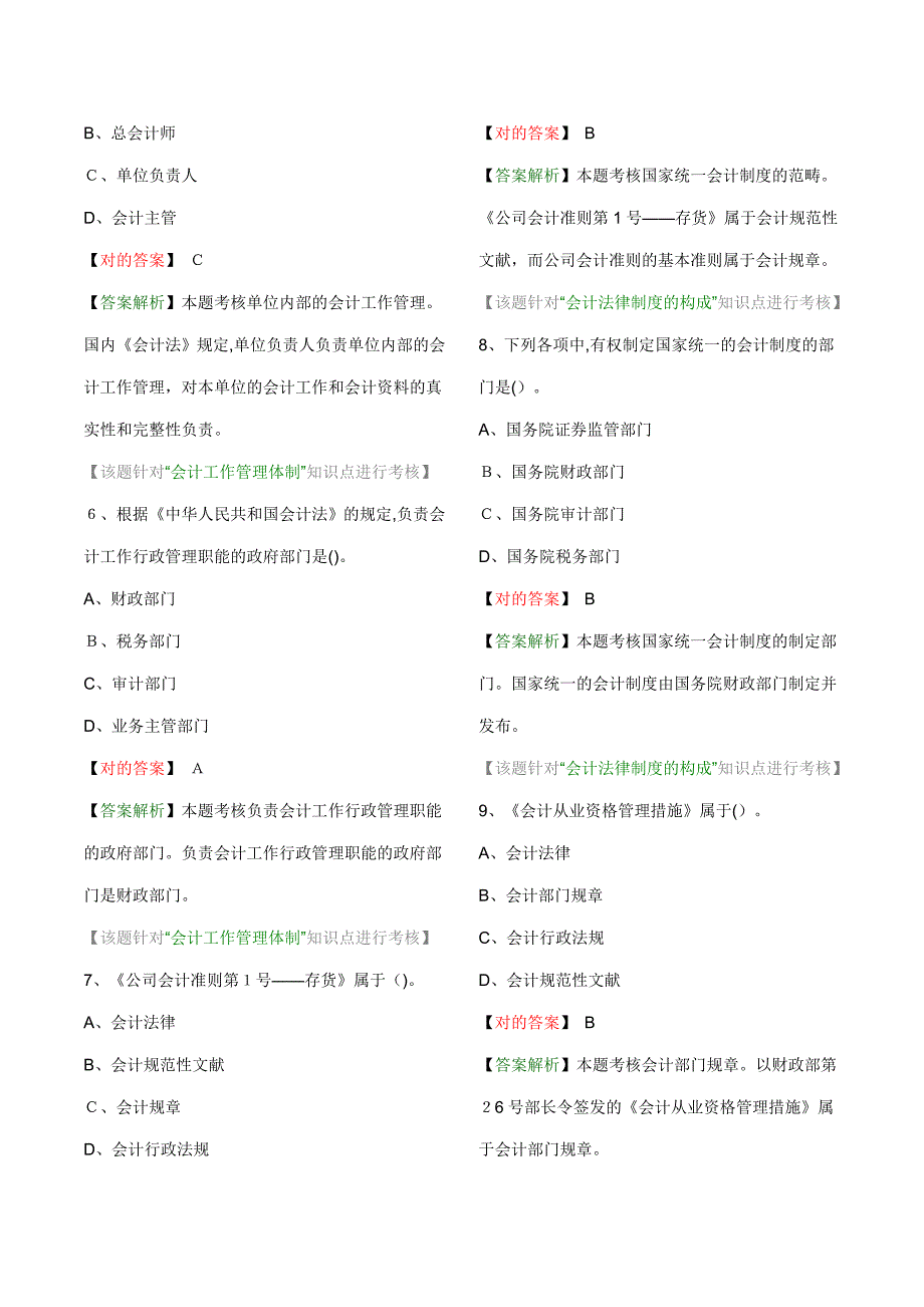 财经法规综合模拟题有答案_第2页