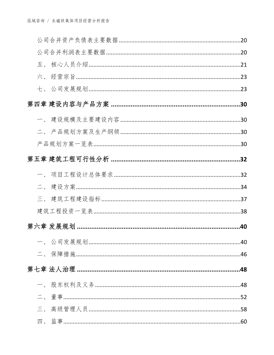 永磁铁氧体项目经营分析报告_范文参考_第3页