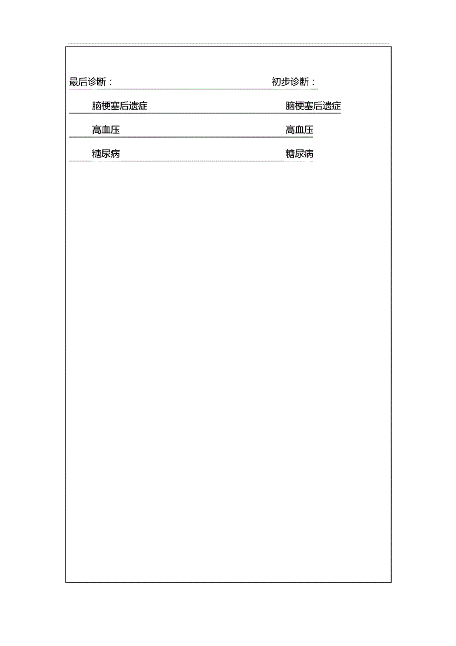 脑梗塞住院病历_第4页