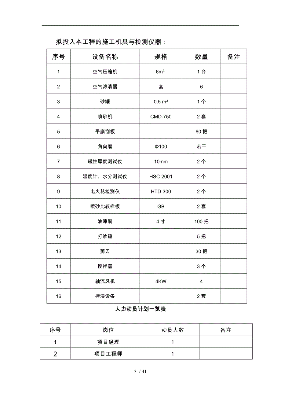 发电公司检修脱硫原烟道防腐工程施工组织设计方案_第3页