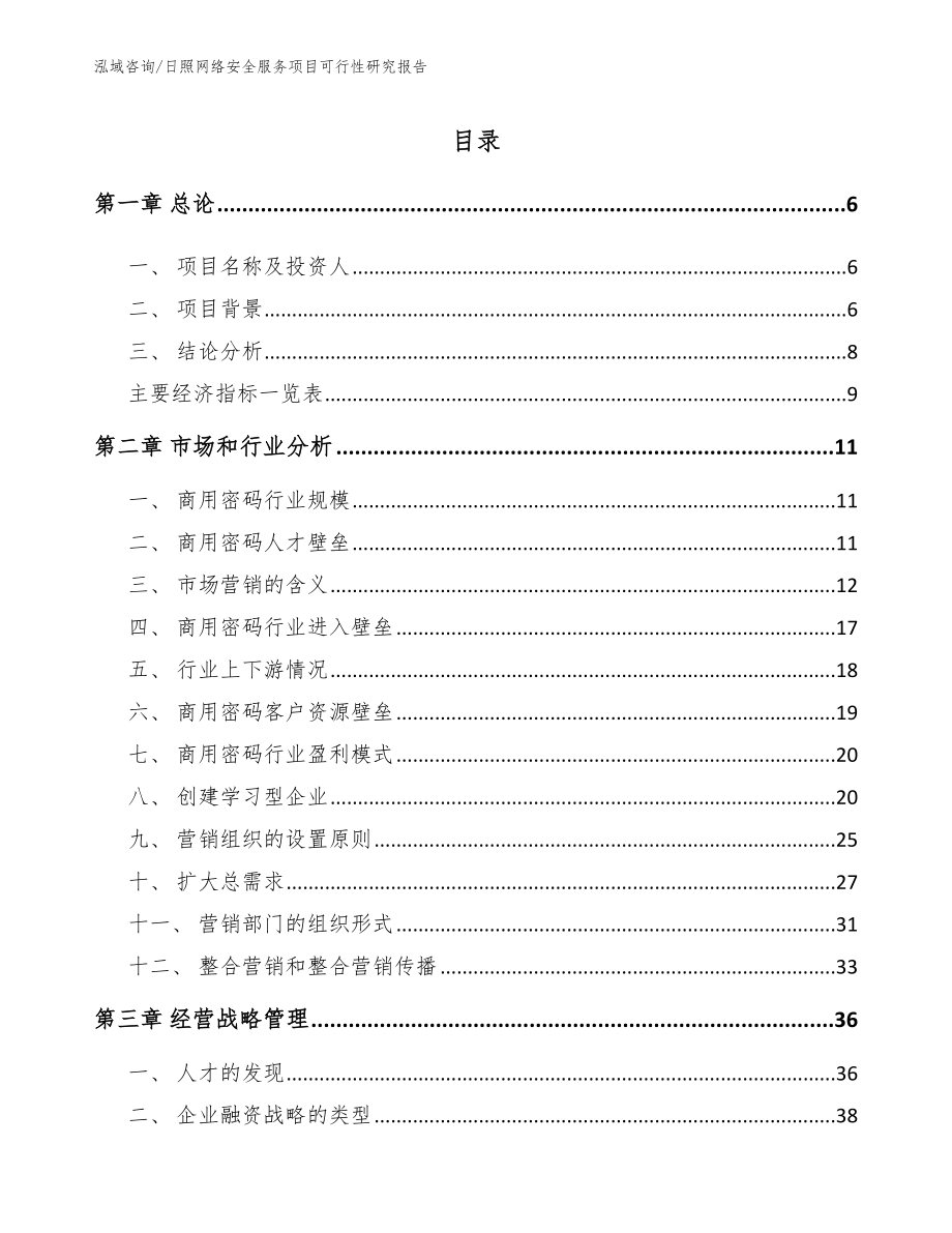 日照网络安全服务项目可行性研究报告模板_第2页