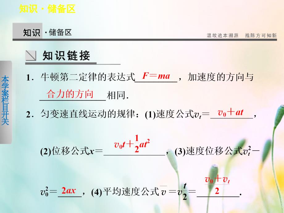 2018版高中物理 第三章 牛顿运动定律 第5节 牛顿运动定律的应用课件 教科版必修1_第2页