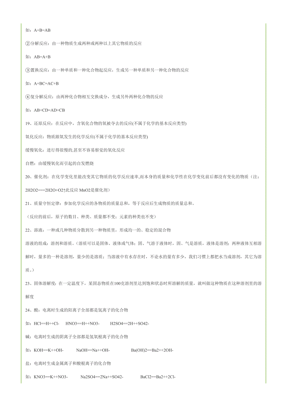 初中化学概念总结_第2页