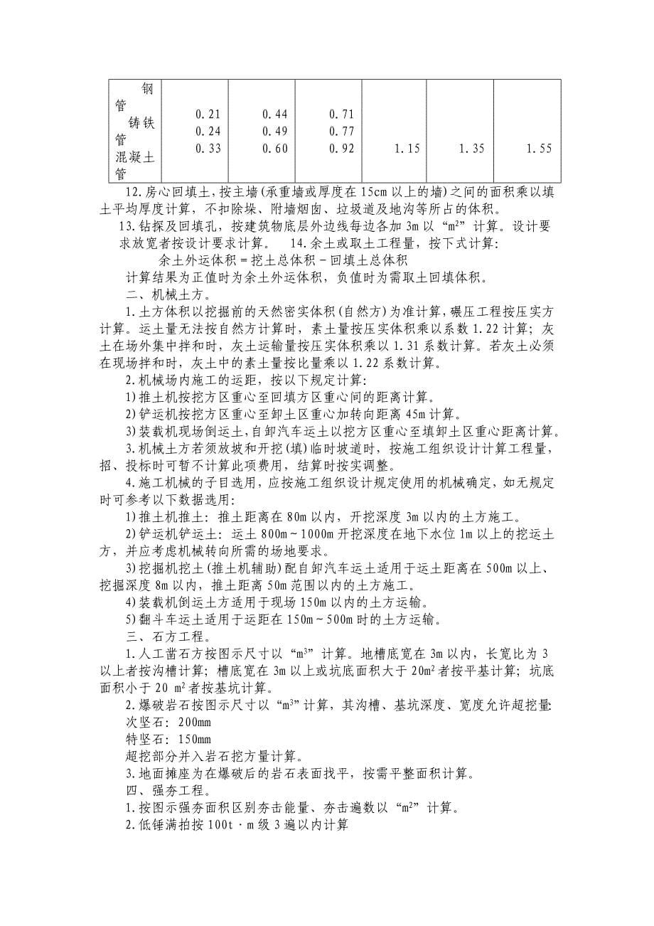 建筑定额说明陕西_第5页