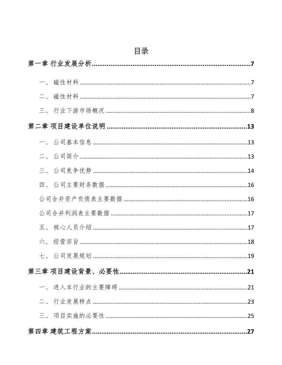 安徽合金软磁粉项目可行性研究报告(DOC 74页)_第2页