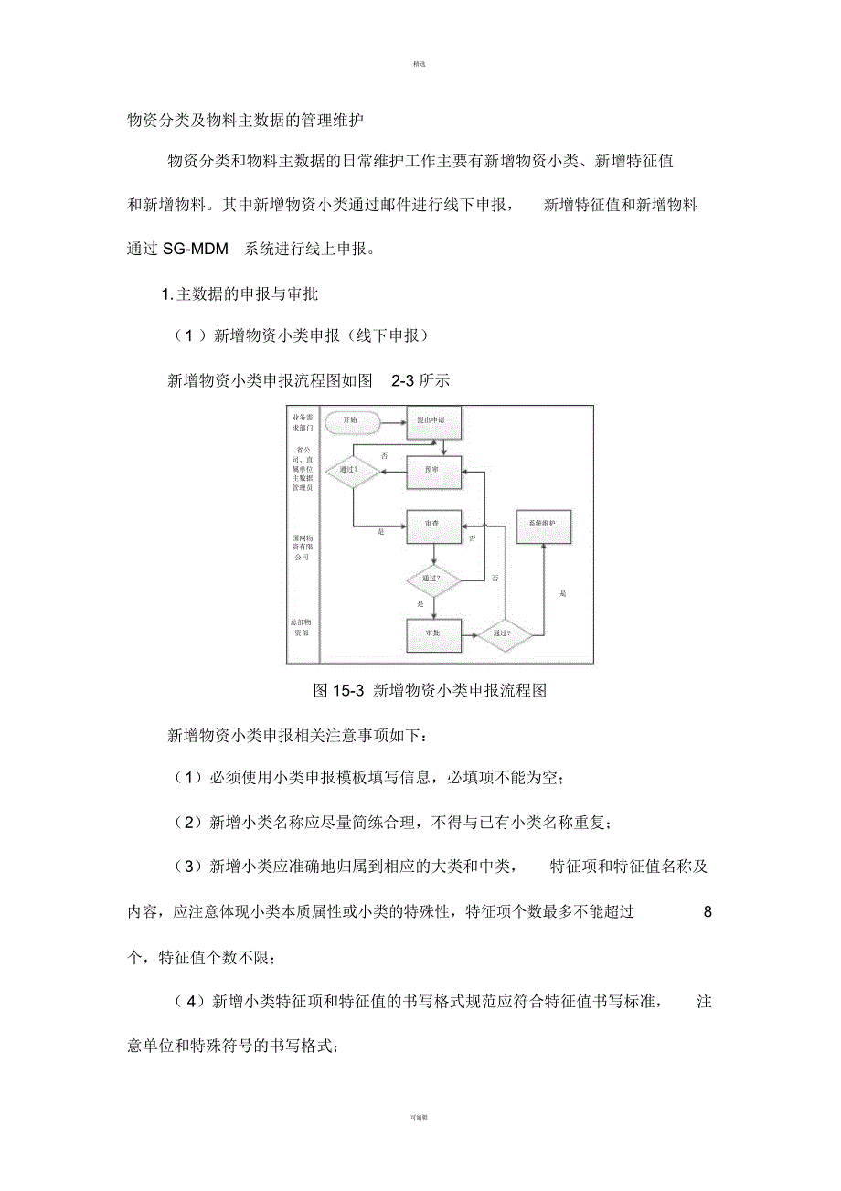 物料主数据管理维护业务流程_第1页