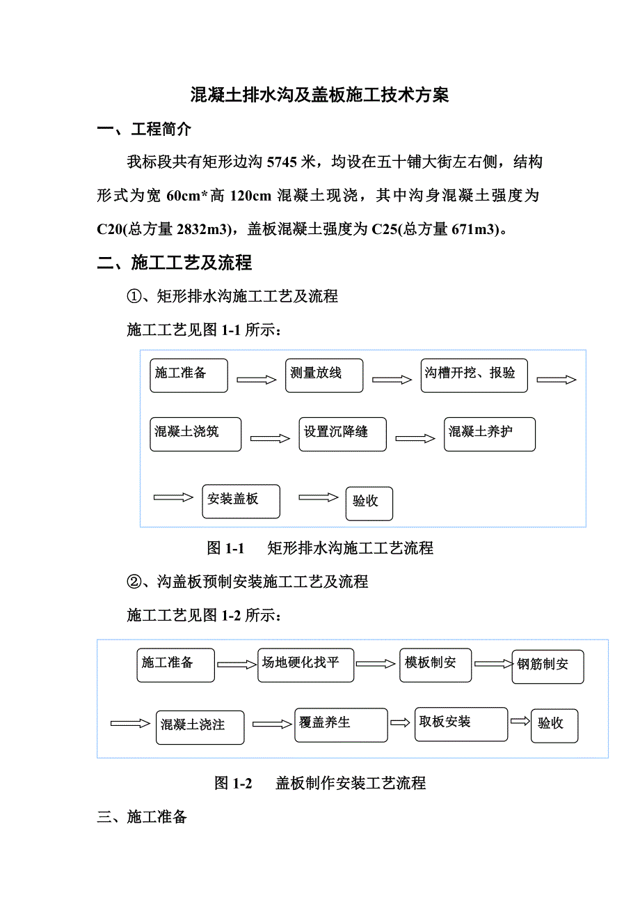 公路混凝土排水沟及盖板施工方案.doc_第2页