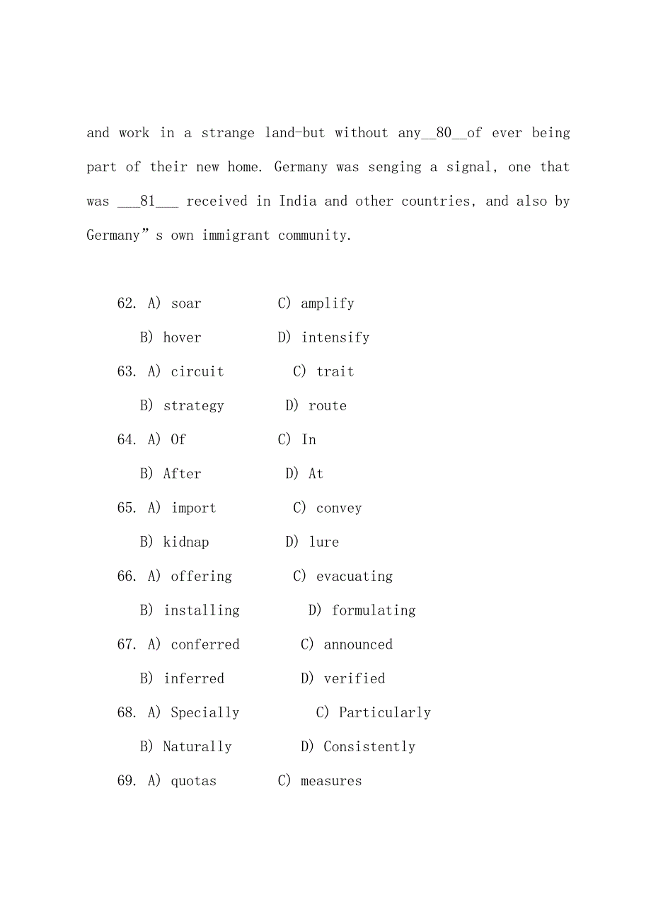 2022年6月大学英语六级A卷真题(6).docx_第3页