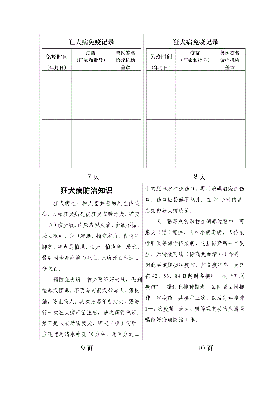 动物狂犬病免疫证样式_第3页