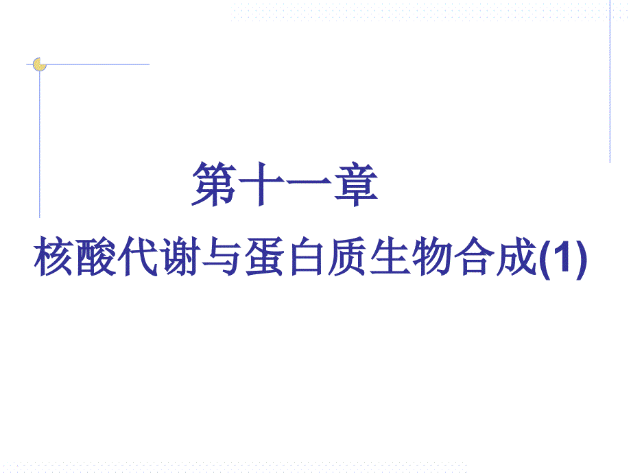 生物化学核酸代谢与蛋白质生物合成1课件_第1页