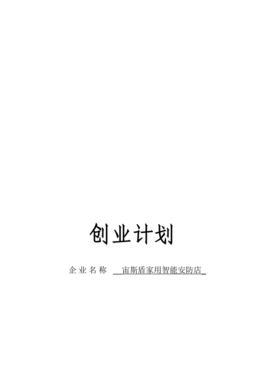 宙斯盾家用智能安防店创业_第1页