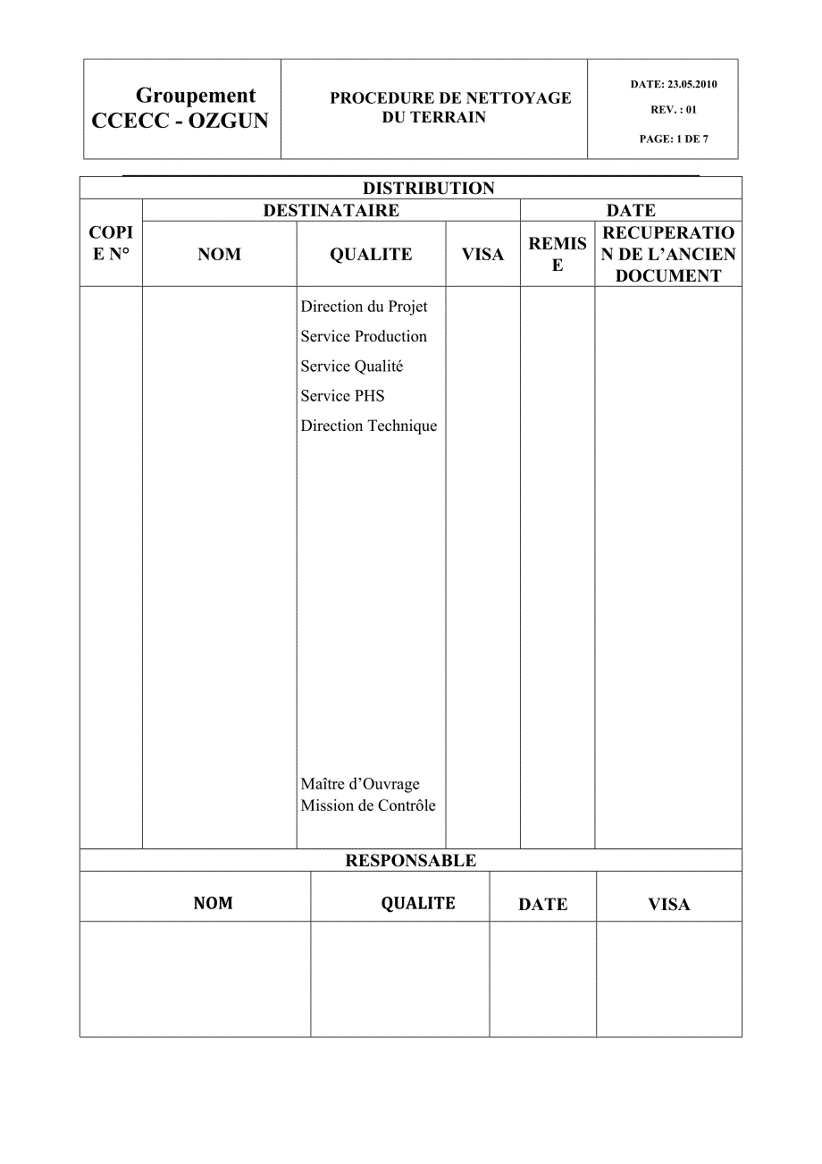 清表施工程序(法语)1.doc_第1页