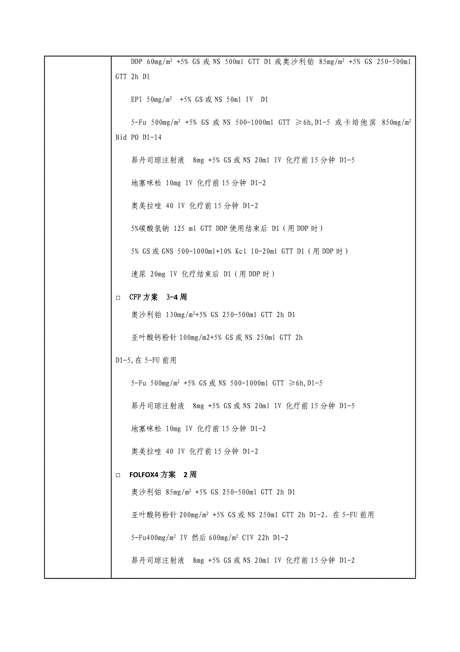 新版胃癌术后化疗临床路径表格_第5页