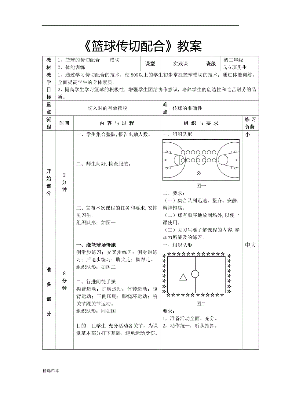 篮球传切配合教案.doc_第1页