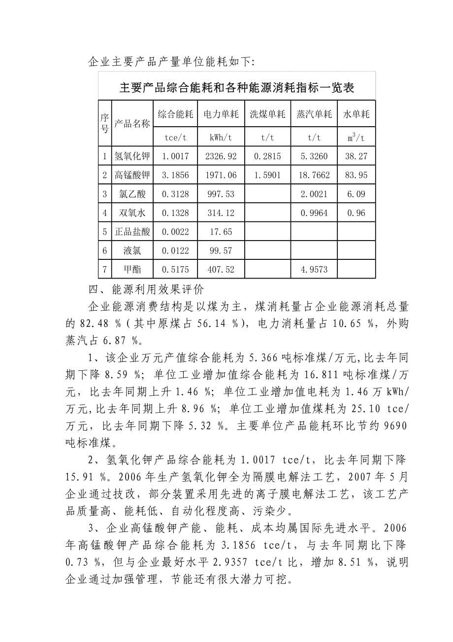 嘉陵化学制品有限公司能源审计报告正式版1_第5页