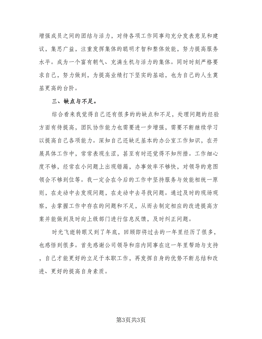 普通销售2023个人工作总结标准范文（2篇）.doc_第3页