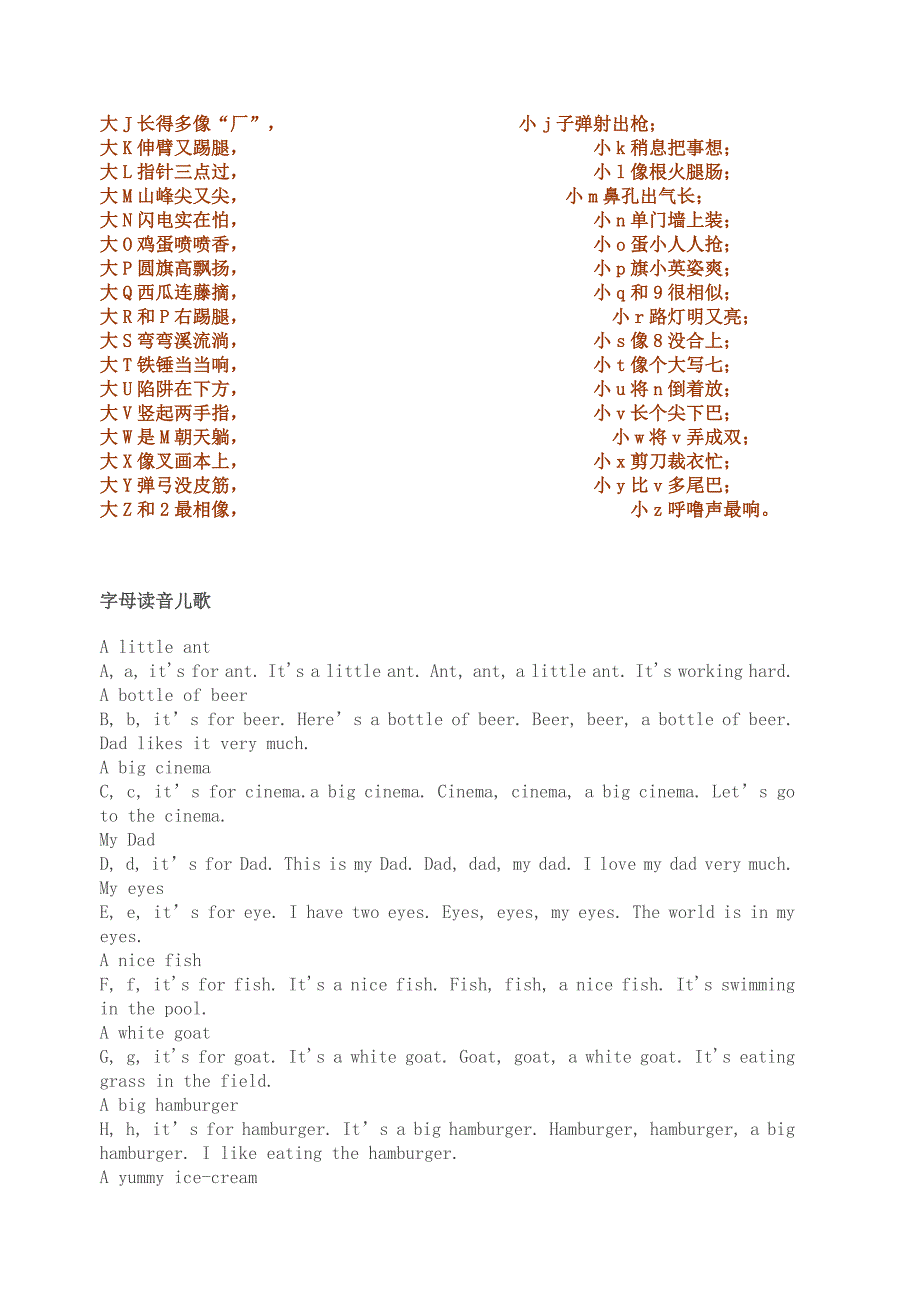 26个字母读与写的技巧_第2页