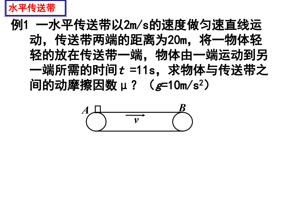 传送带模型ppt课件_第2页