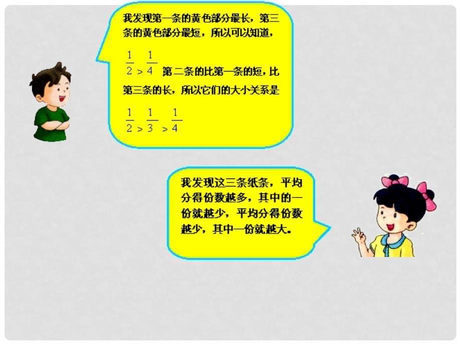 四年级数学下册 分数大小的比较课件 冀教版_第5页