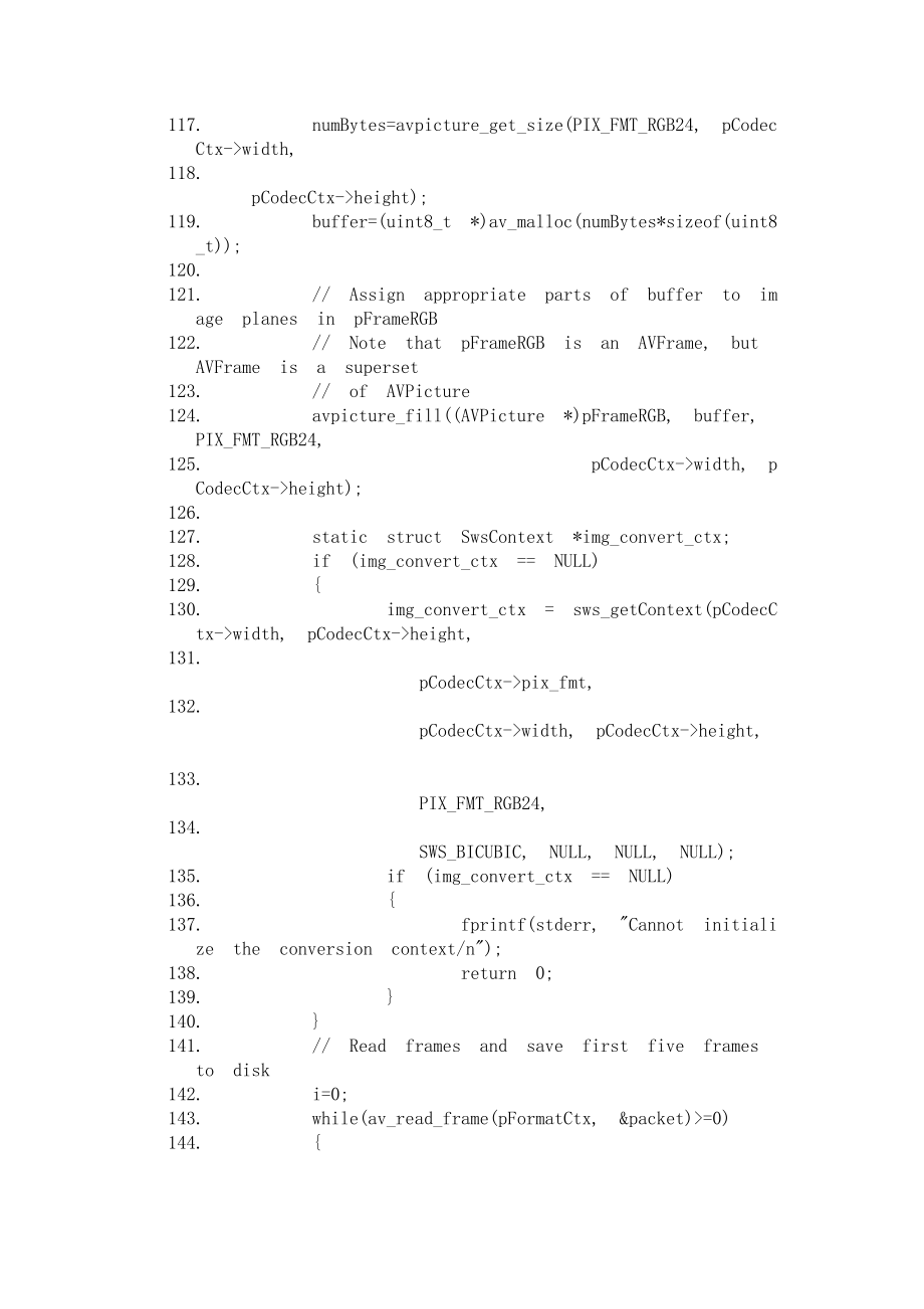 ffmpeg+sdl教程=编写一个简单的播放器_第5页