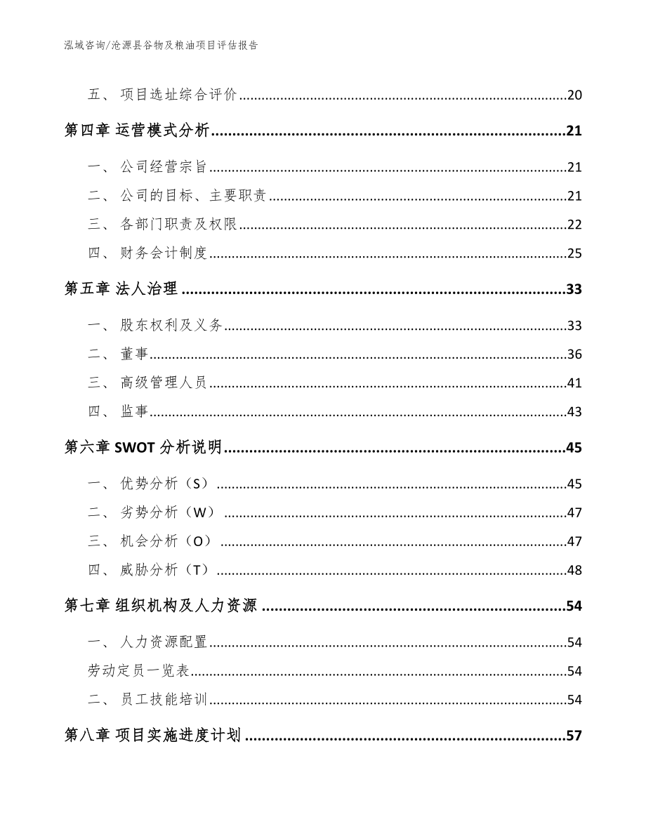 沧源县谷物及粮油项目评估报告（模板）_第3页