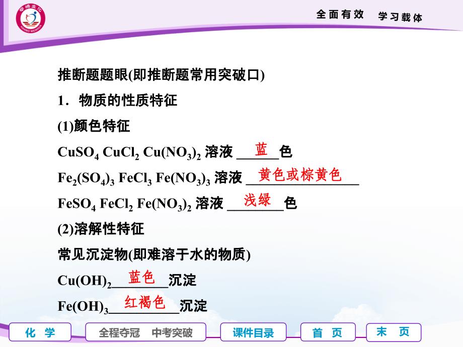 专题三身边的化学物质之二物质的推断_第4页