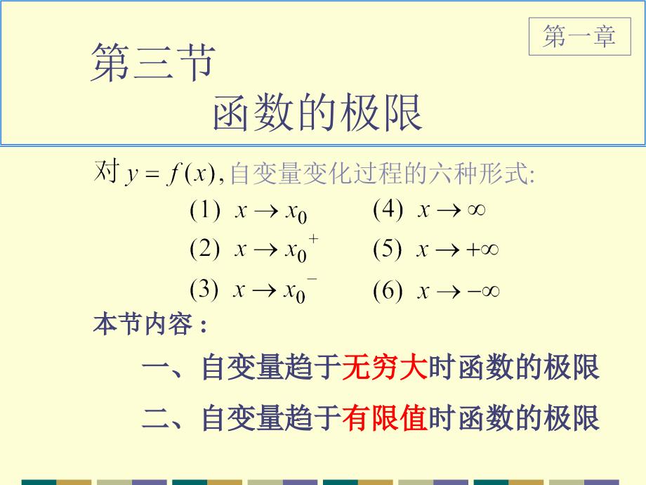 第三讲函数的极限无穷小与无穷大课件_第3页