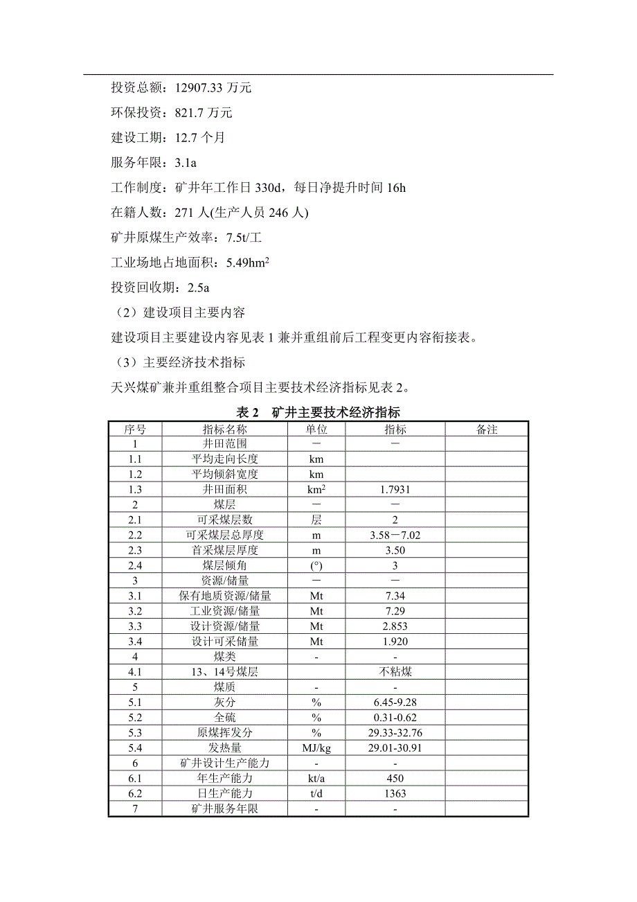 山西煤炭运销集团天兴煤业有限责任公司0.45Mta矿井兼并重组整合工程变更环境影响报告书简本.doc_第3页