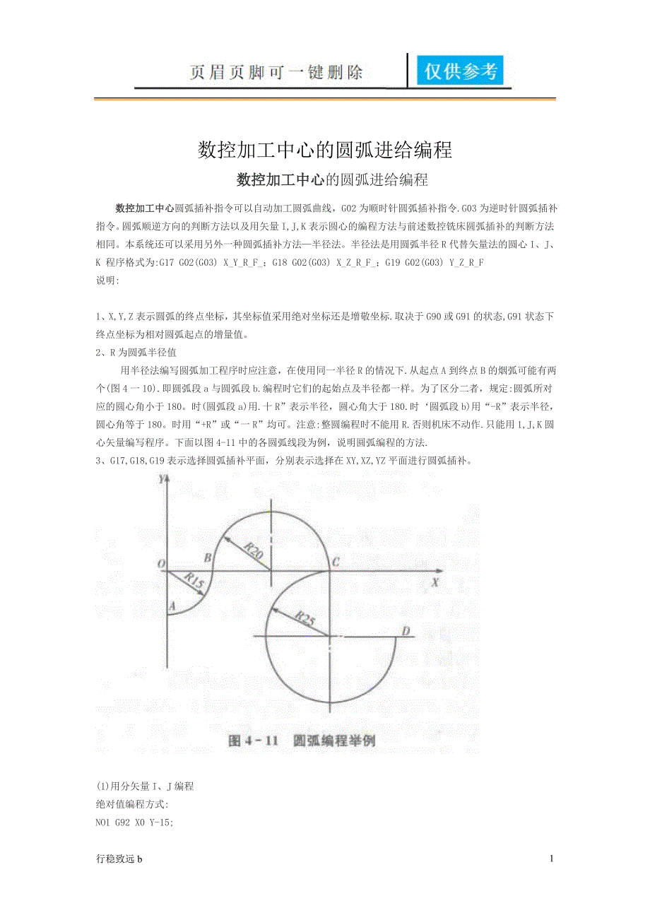 圆弧编程方法行稳书屋_第1页