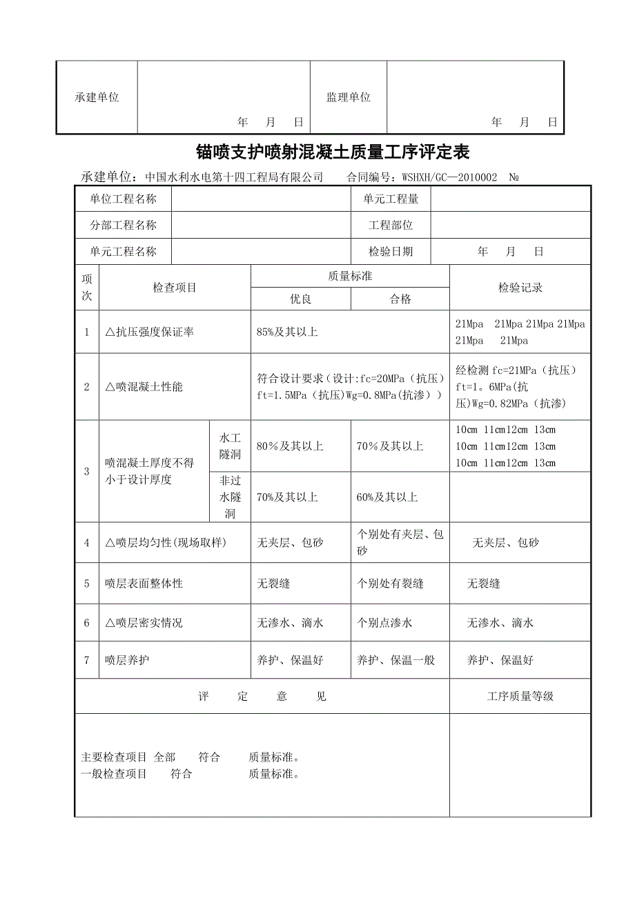 喷锚支护验收表格_第4页