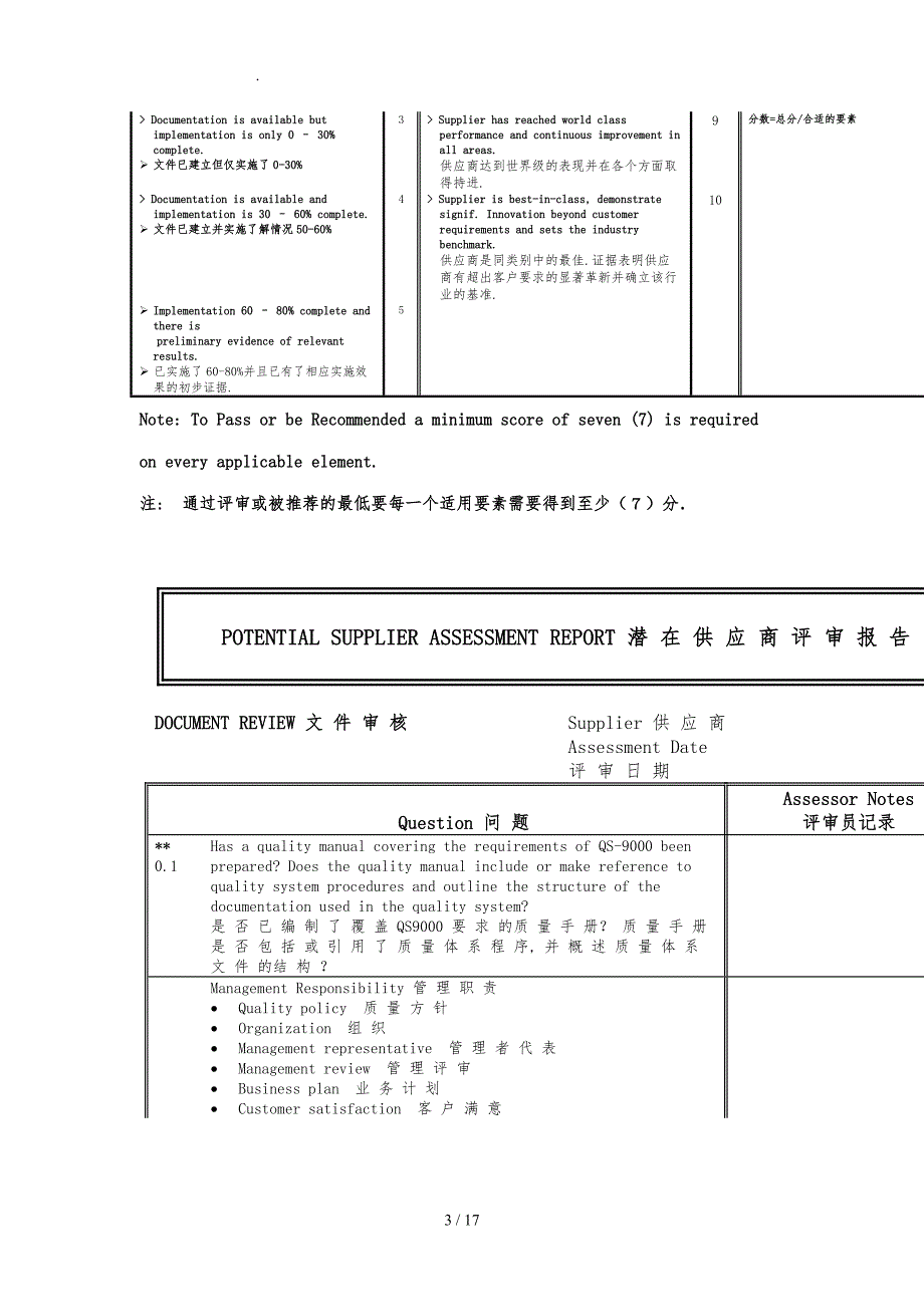 潜在供方评审报告探讨_第3页