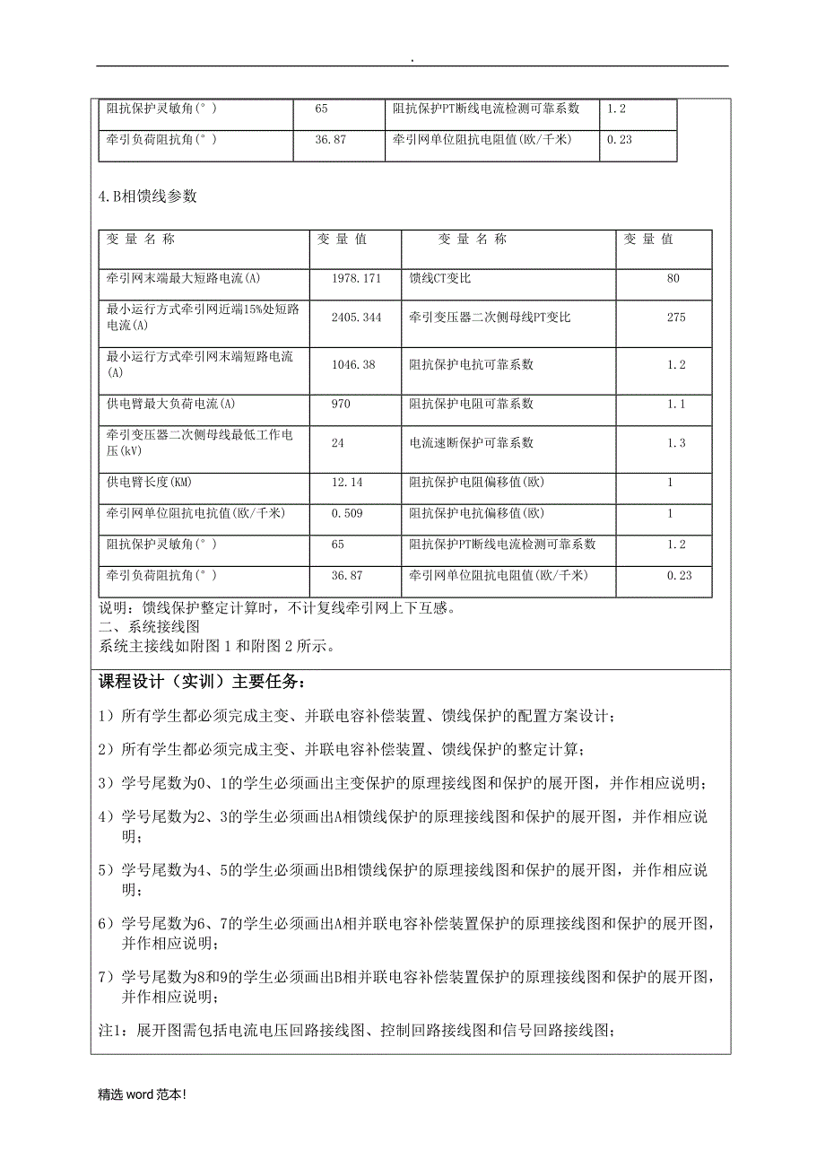 西南交大继电保护二次课程设计(B相馈线).doc_第4页