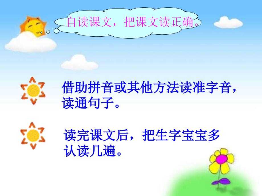 2019版一年级语文下册 第2单元 课文1 4 四个太阳（二）教学课件 新人教版.ppt_第3页