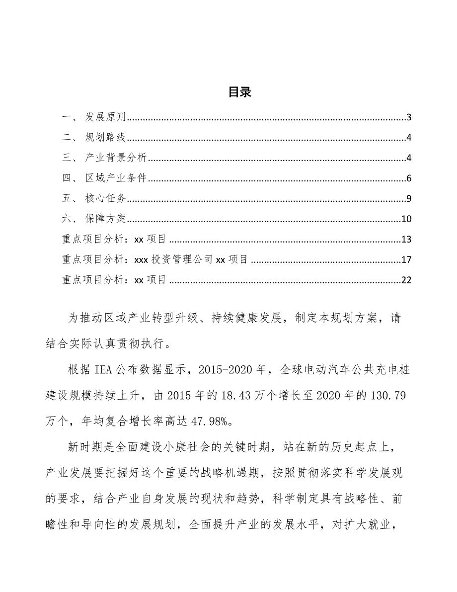 xx公司汽车充电桩行业行动计划（参考意见稿）_第2页