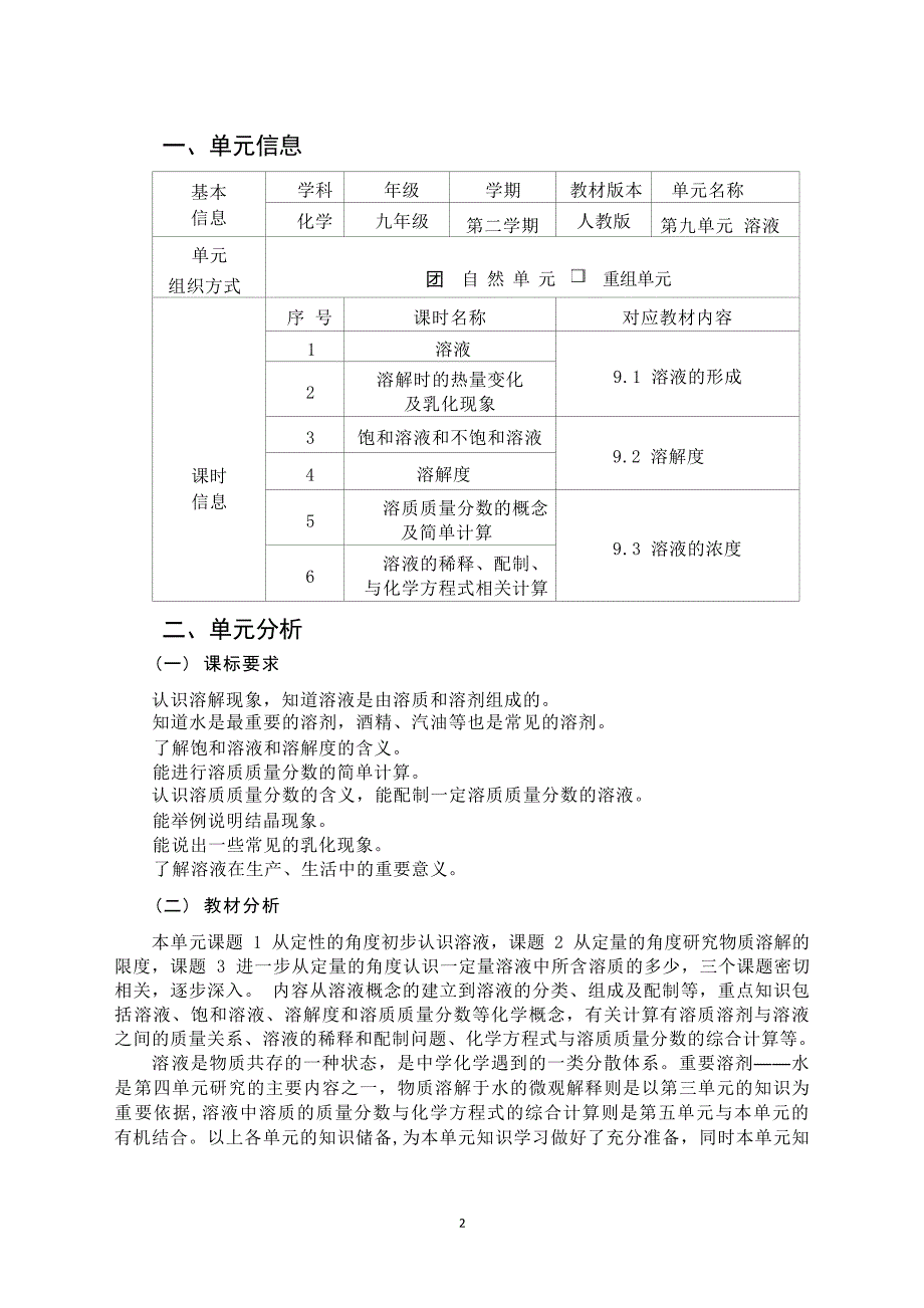 [信息技术2.0微能力]：中学九年级化学下（第九单元）溶液--中小学作业设计大赛获奖优秀作品[模板]-《义务教育化学课程标准（2022年版）》_第2页