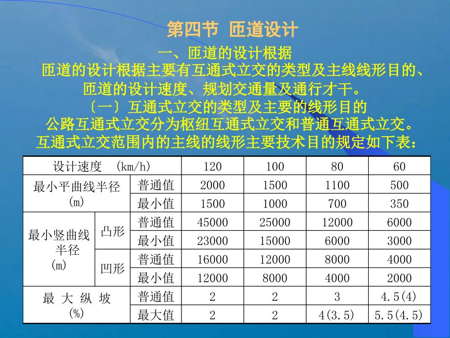 道路立体交叉设计2ppt课件_第1页