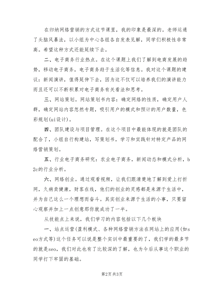 电子商务综合实训总结_第2页